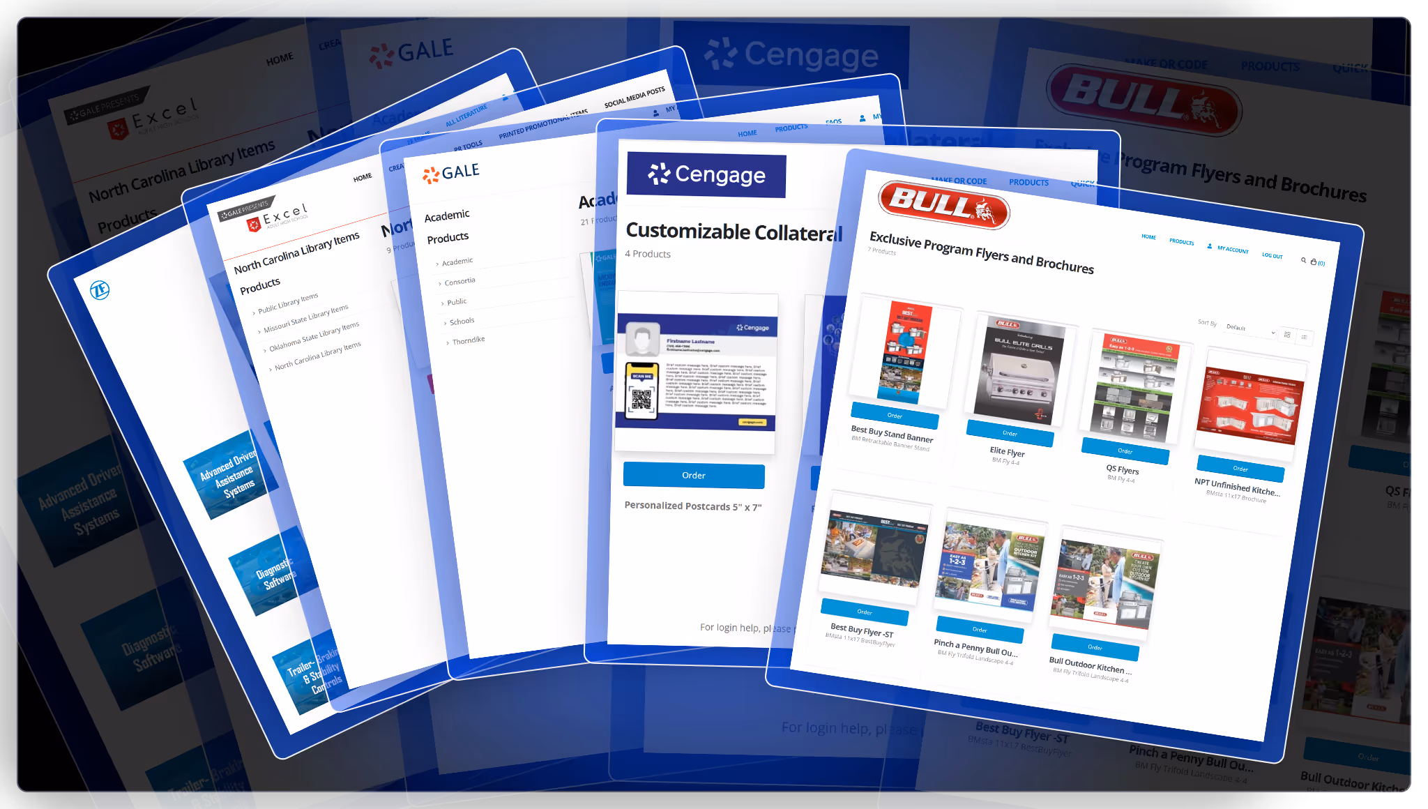PrintNow B2B partner portal storefronts platform showing customizable branded stores, ordering tools, and workflow automation