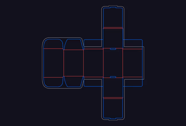 Mailer box dieline
