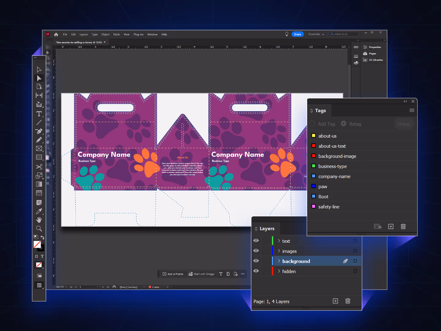 Use Adobe to import template data and work in admin mode