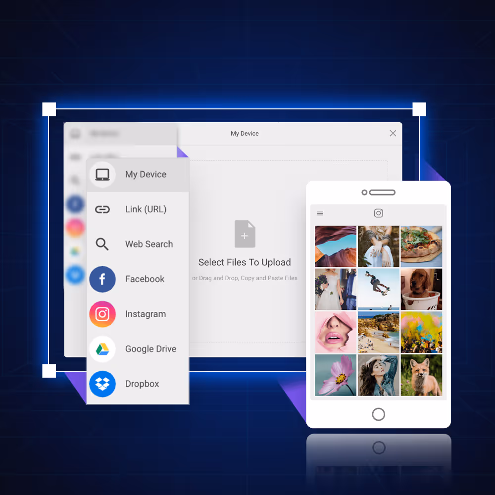 Get user files from anywhere and improve file upload