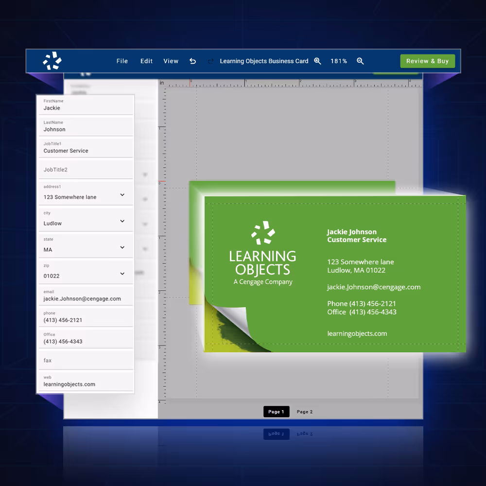 Forms-based approach for text and images