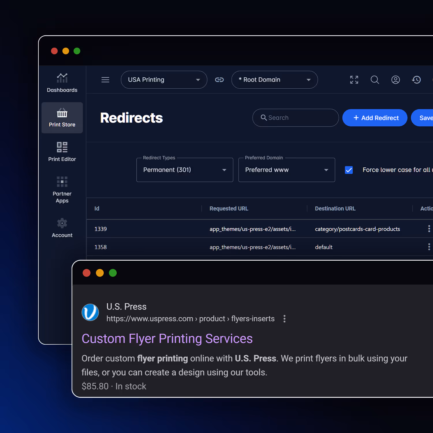 SEO built for Print eCommerce success