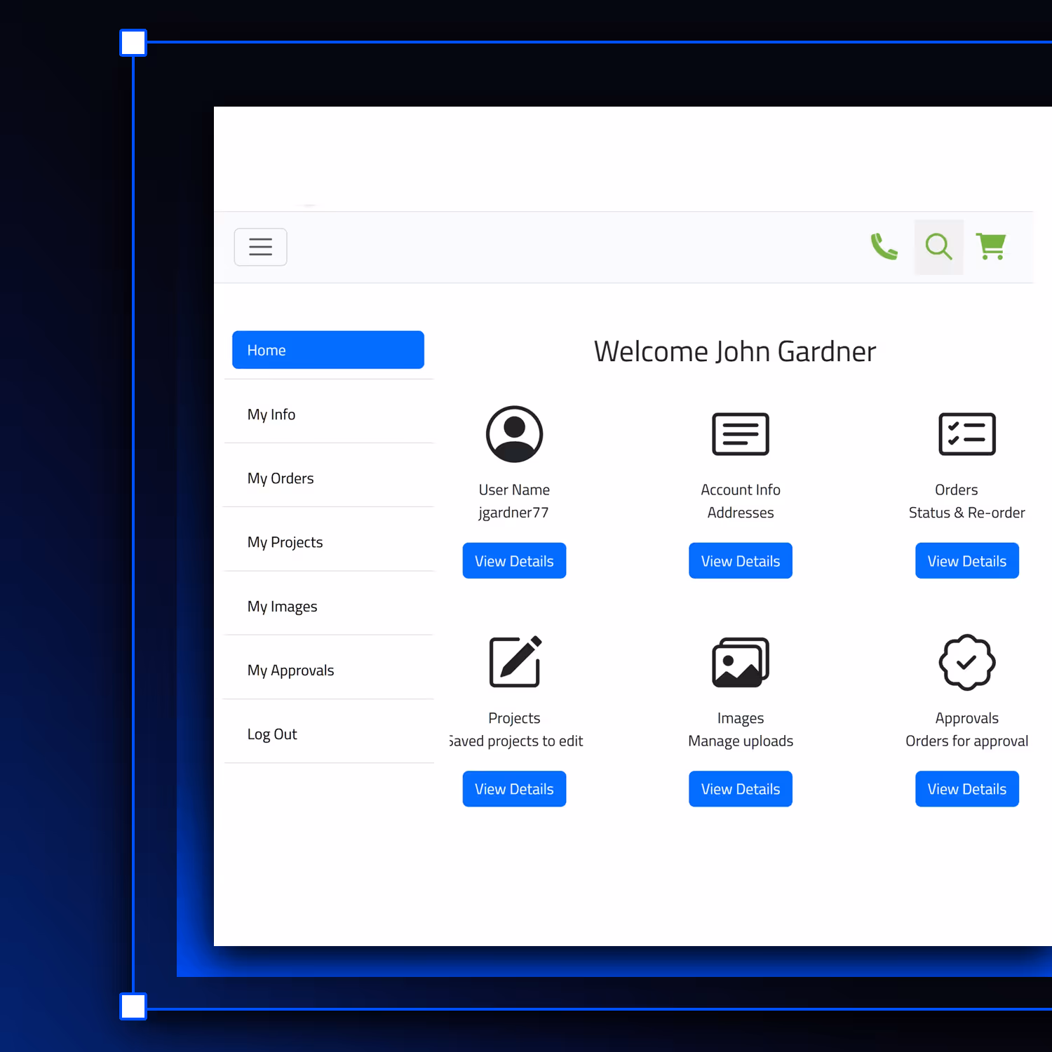 Enable “My account” pages to give your users access to more