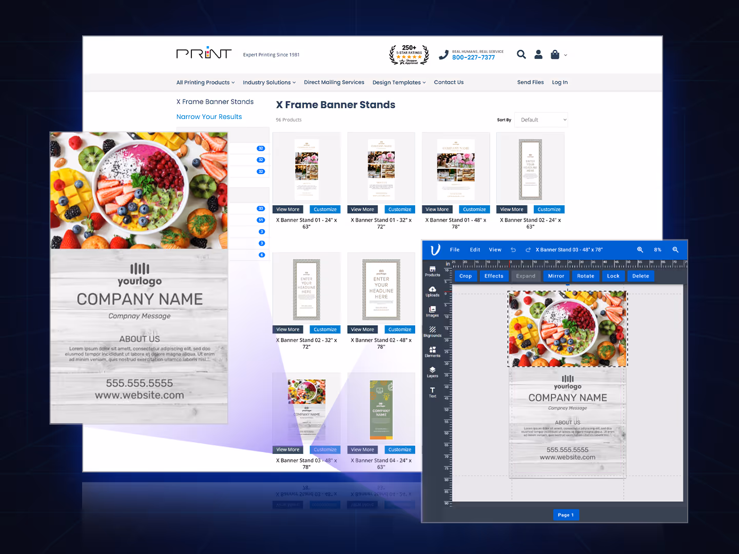 Add both add-to-cart items and customizable template products