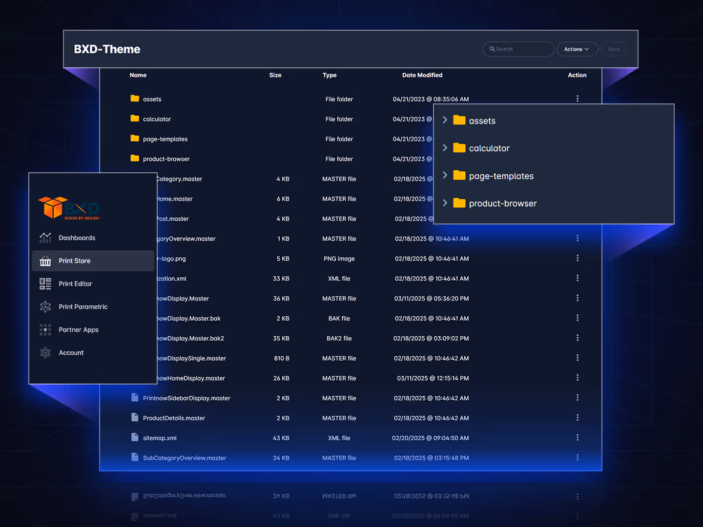 Access your site themes directly in the Unified Admin