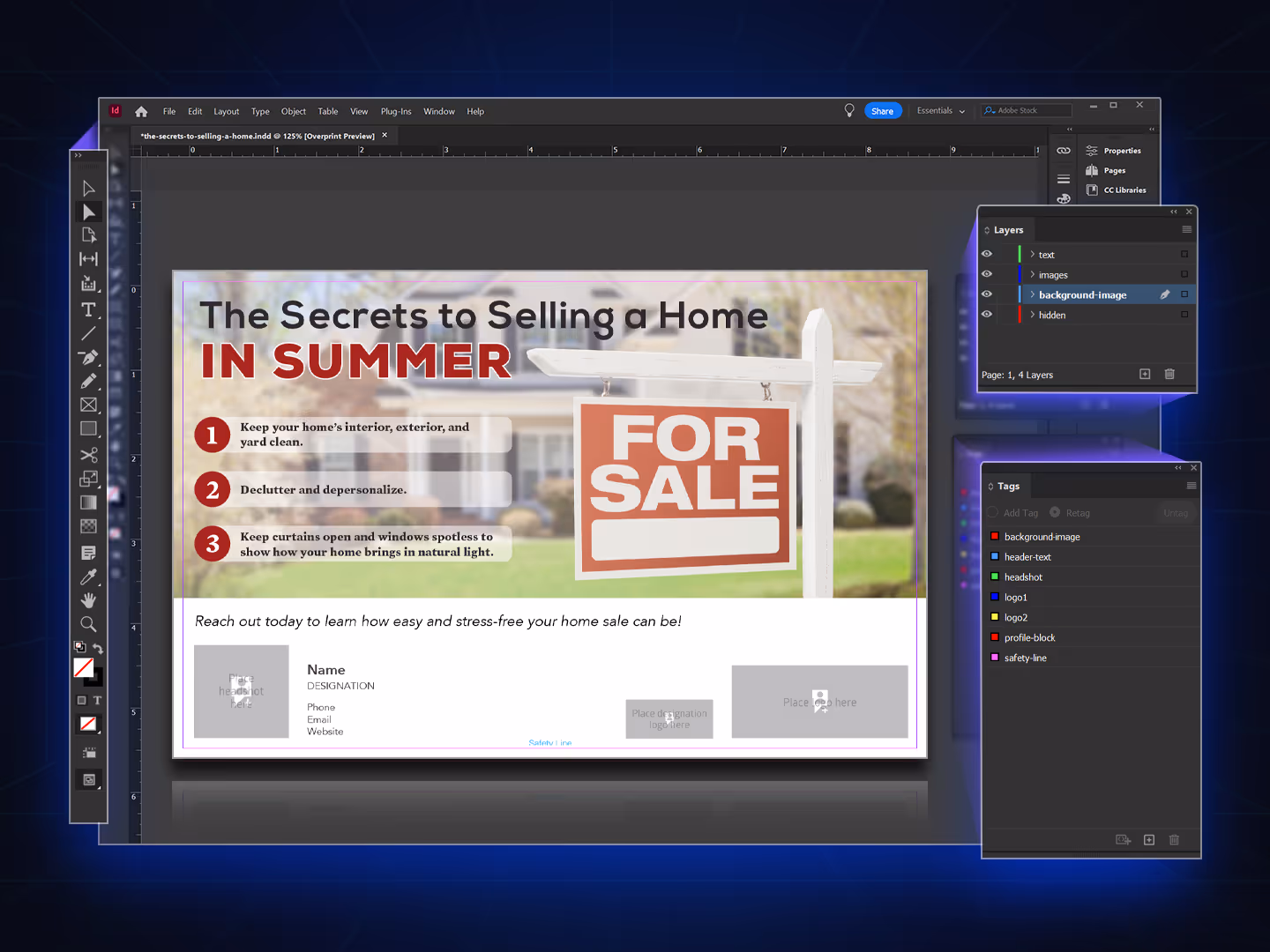 Import InDesign templates attached to product data
