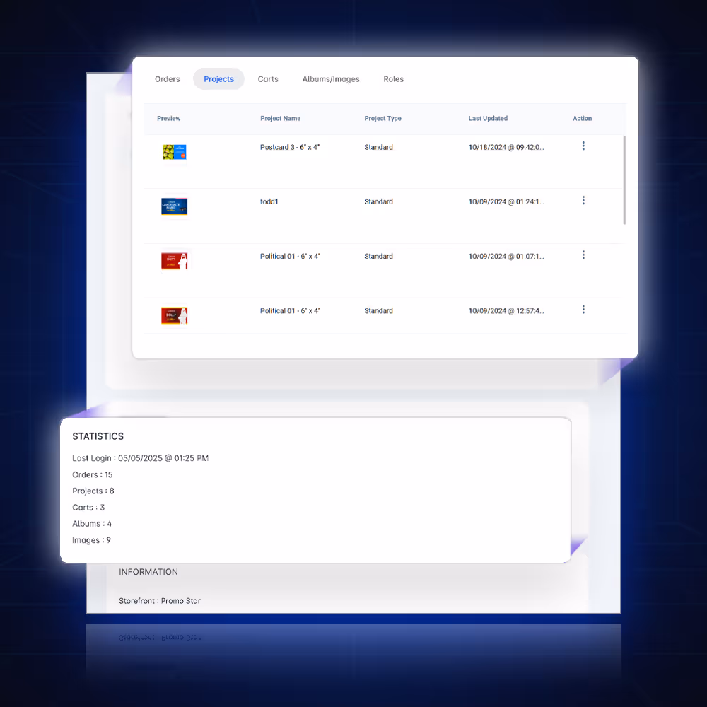 Manage your profile and reset password
